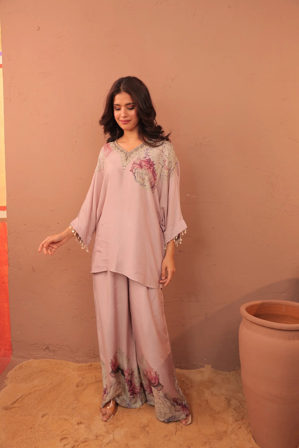Carnation Crush - Kimono Tunic Set