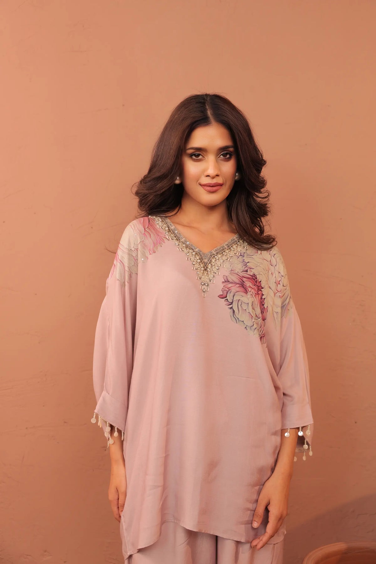 Carnation Crush - Kimono Tunic Set