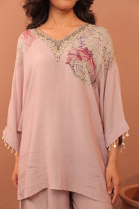 Carnation Crush - Kimono Tunic Set