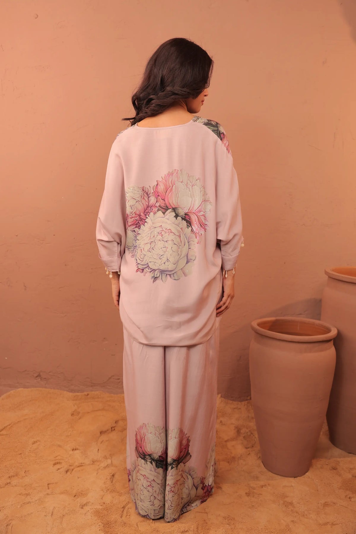 Carnation Crush - Kimono Tunic Set