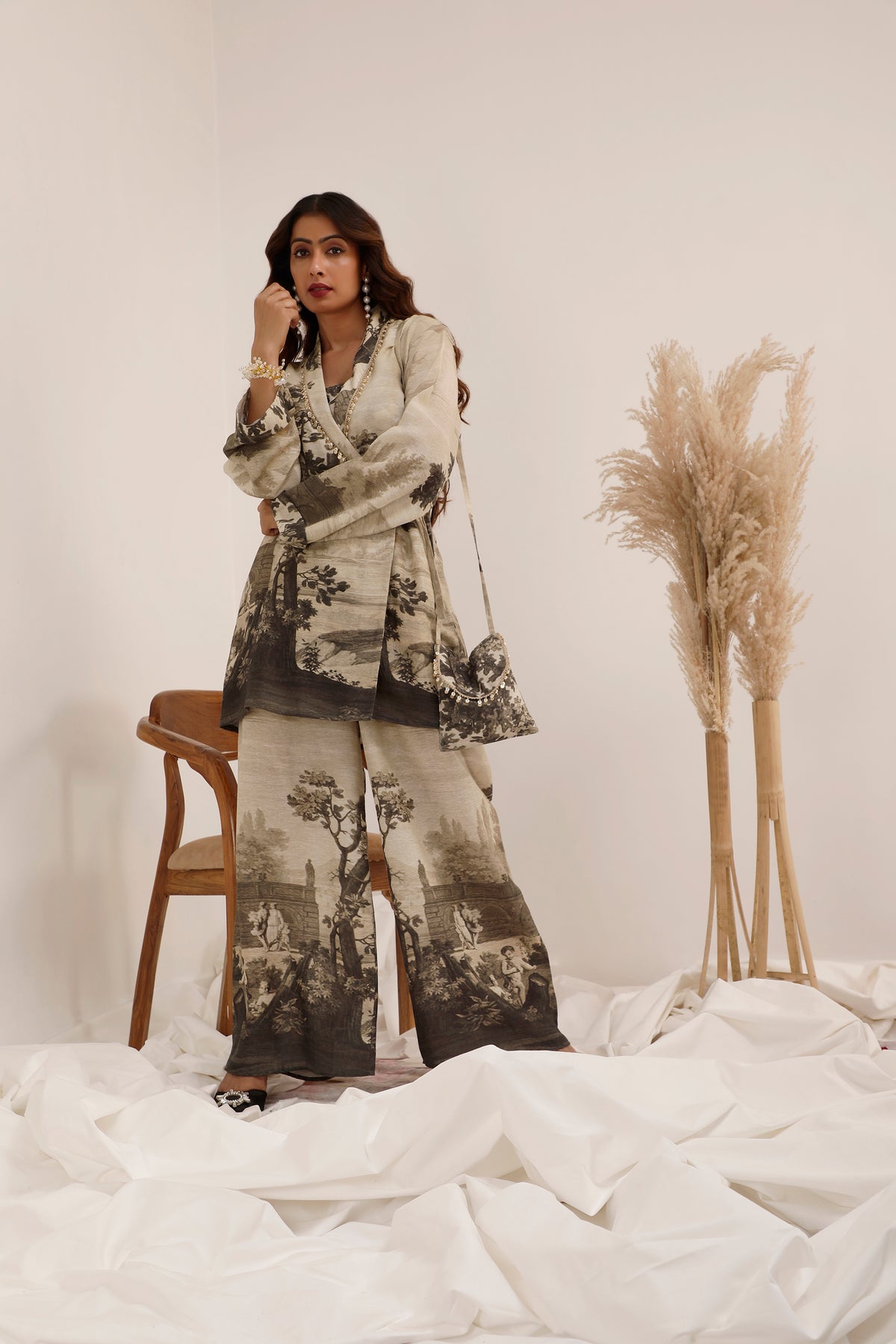 Vanya  Monochrome - Blazer Co-ord Set