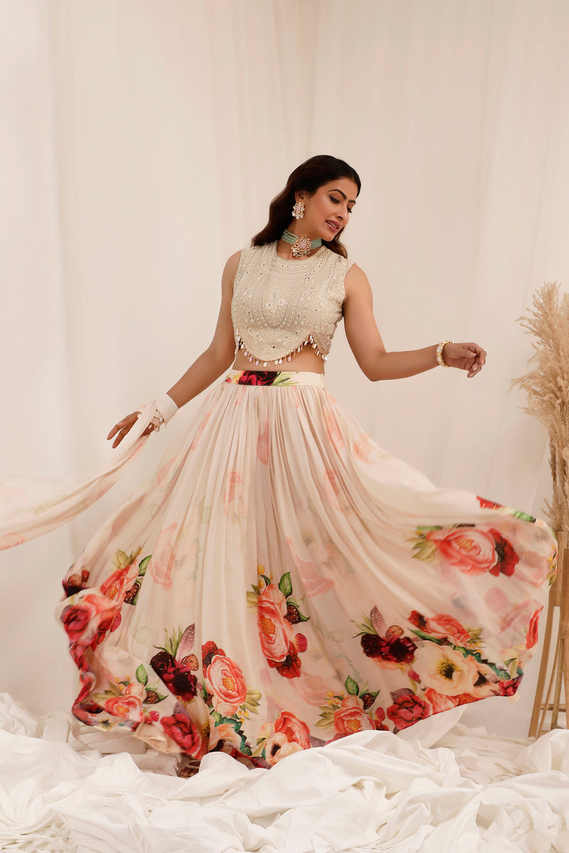 Gul Dasta Lehenga Set