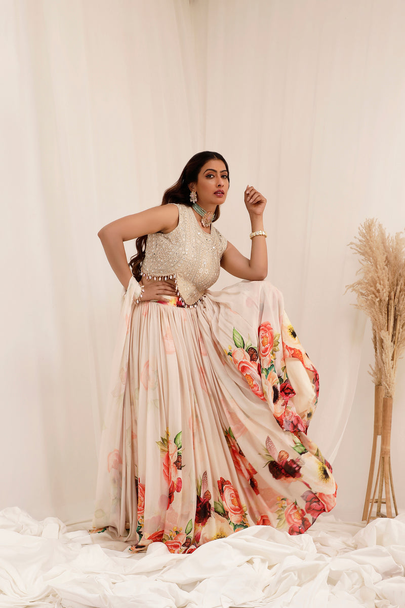 Gul Dasta Lehenga Set