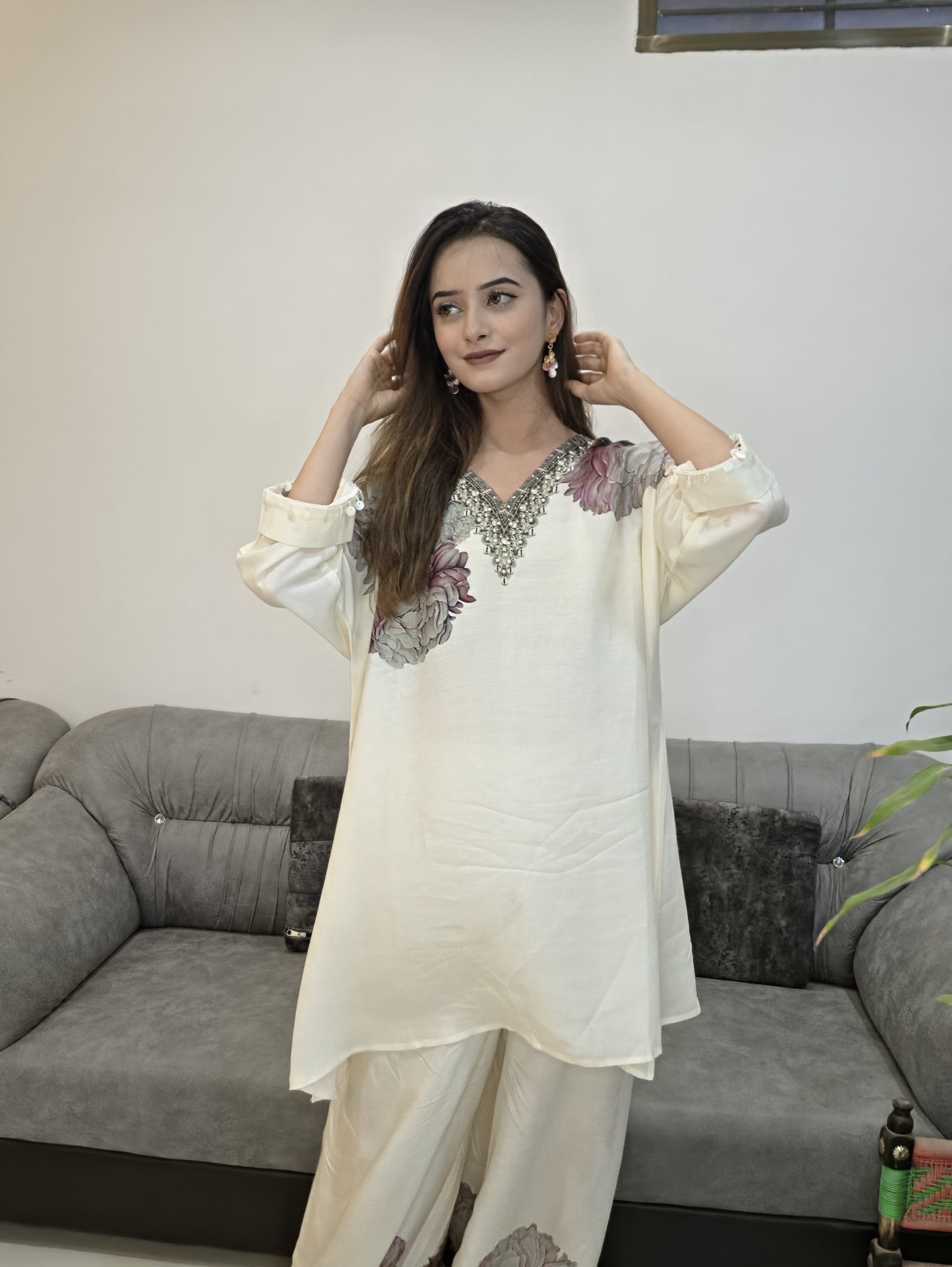 Carnation Crush - Tunic Set