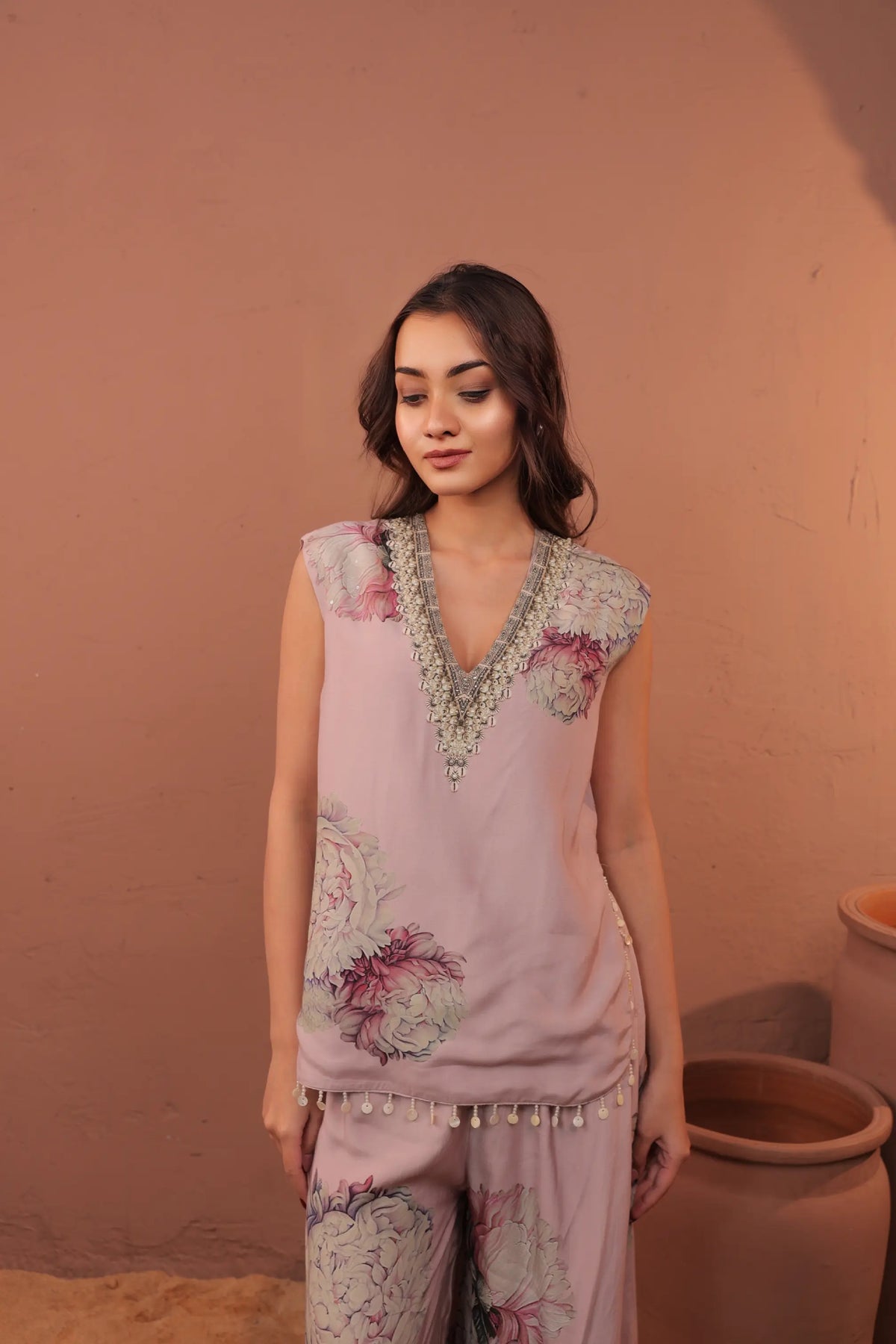 Carnation Crush - Vest Co-ord Set