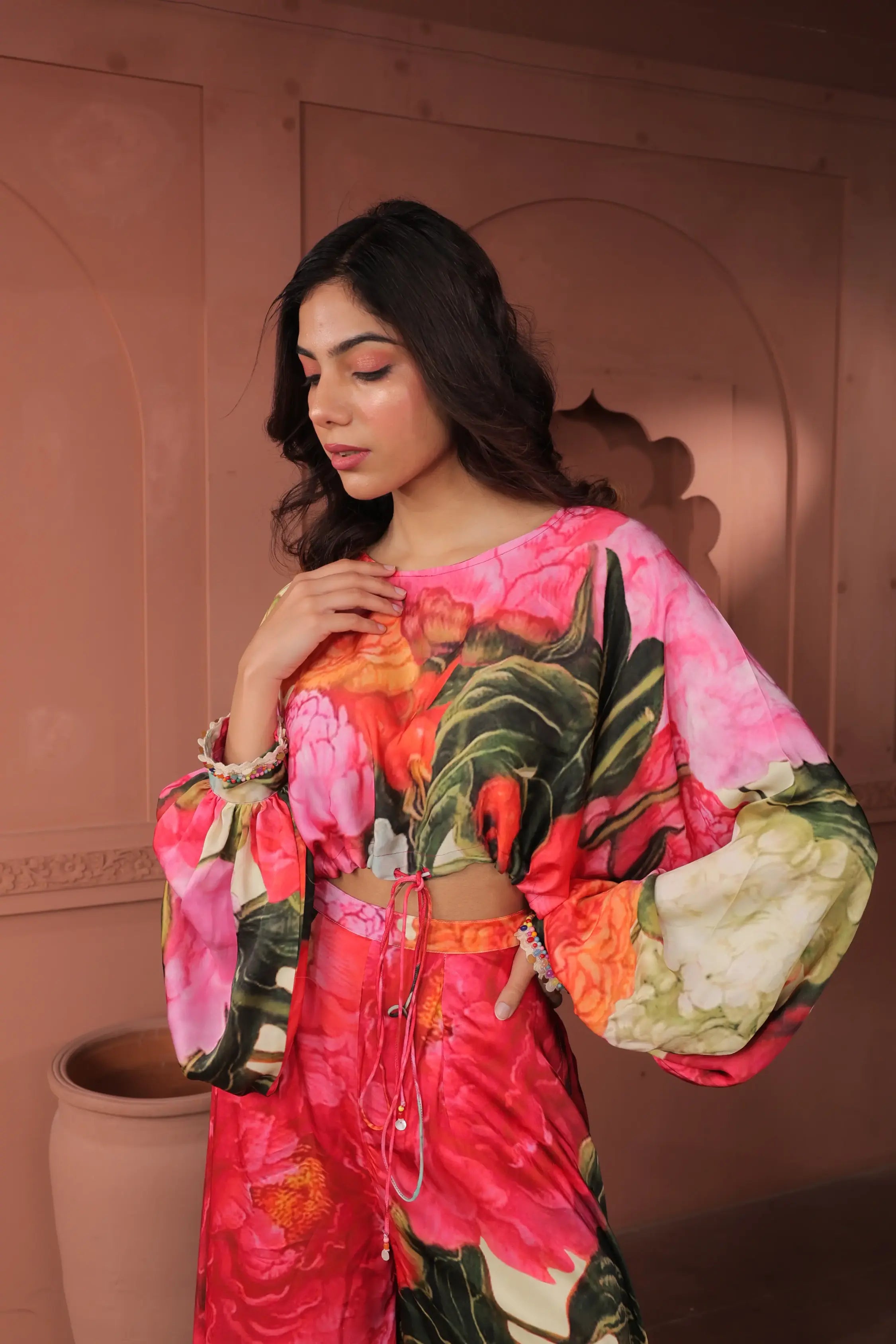 Bageecha - Slouch Crop Top with Pants