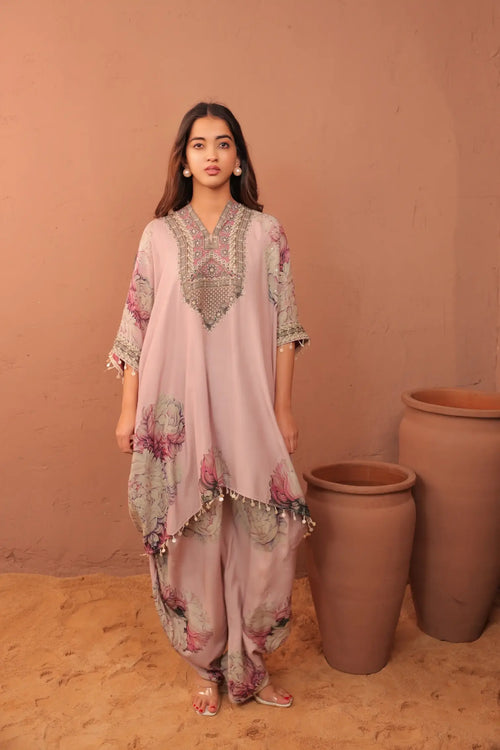 Carnation Crush - Kaftan Set