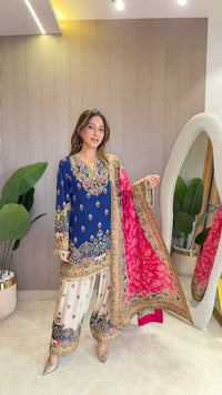 Rooh - Kurti with Farshi salwar & Dupatta