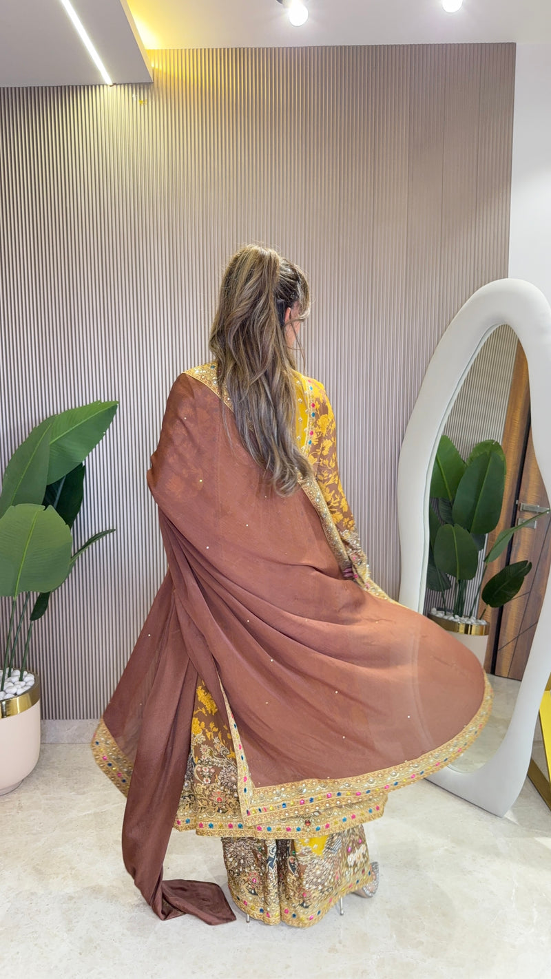 Rooh - Kurti with Farshi salwar & Dupatta