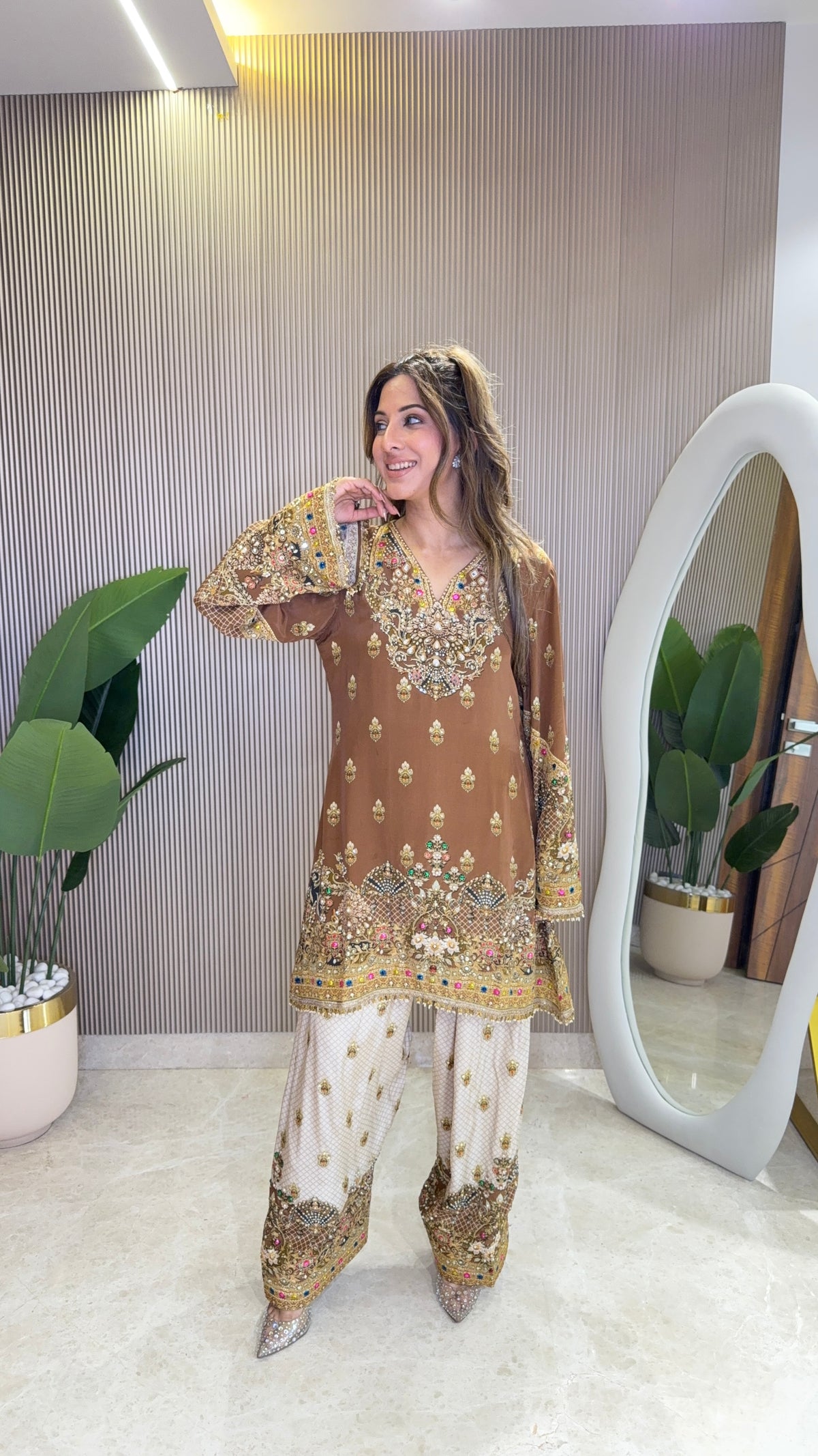 Rooh - Kurti with Farshi salwar & Dupatta