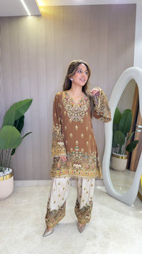 Rooh - Kurti with Farshi salwar & Dupatta