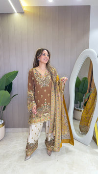 Rooh - Kurti with Farshi salwar & Dupatta