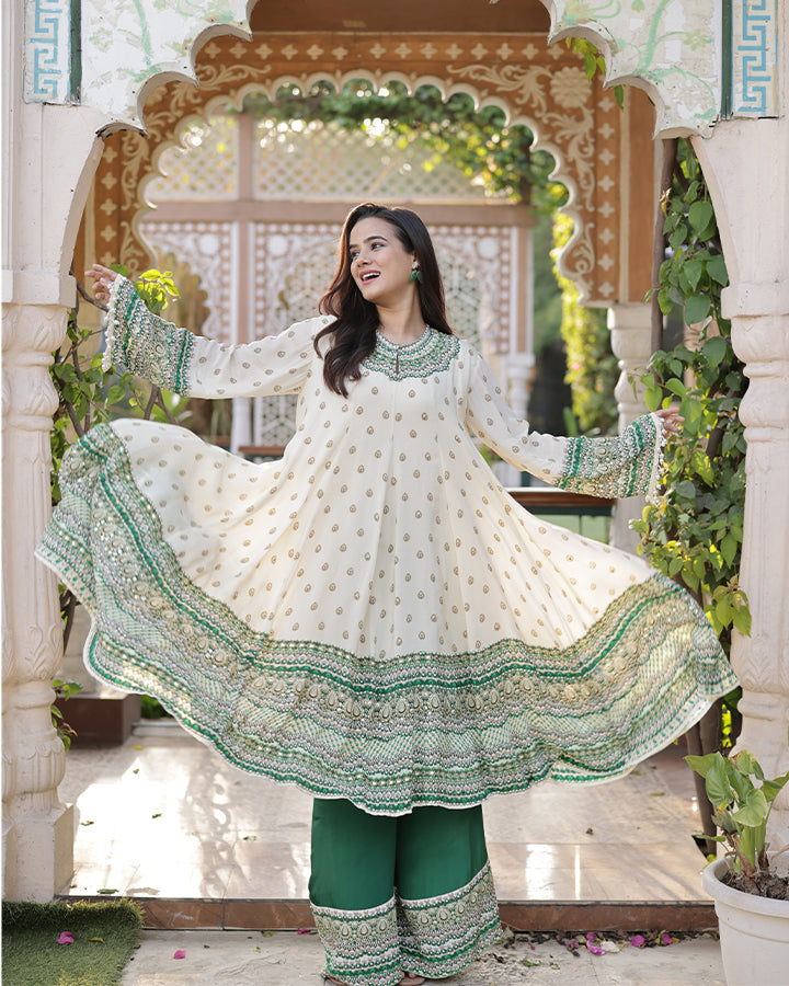 Sheesh Mahal Anarkali Suit - Front view