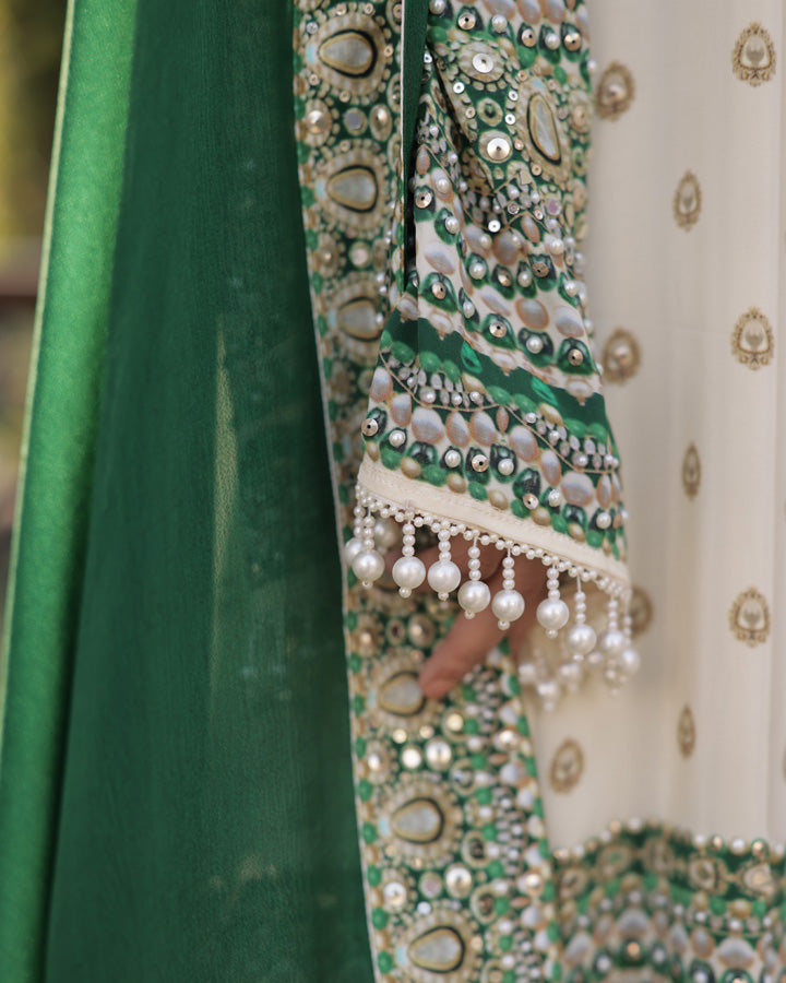 Sheesh Mahal Anarkali Suit - Detail view