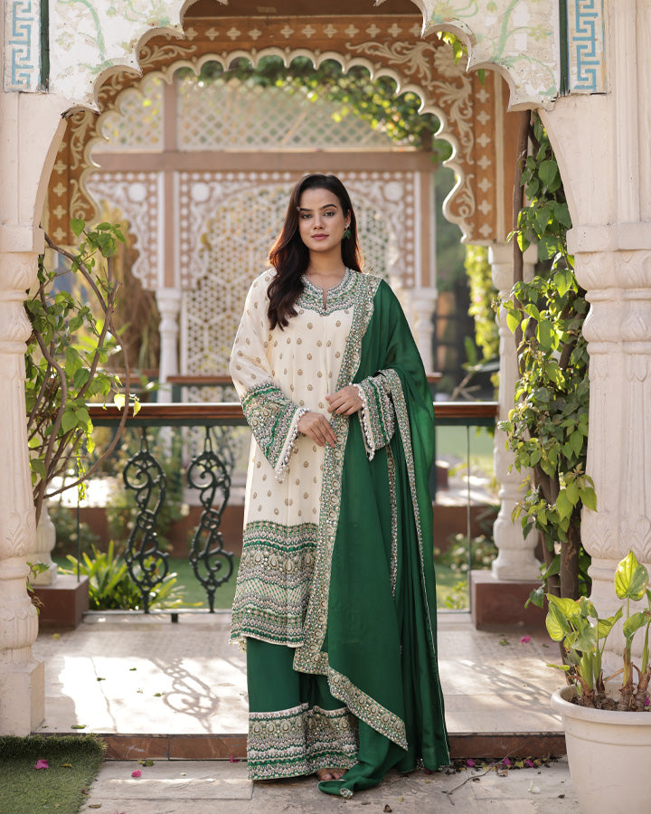 Sheesh Mahal Anarkali Suit - Side view