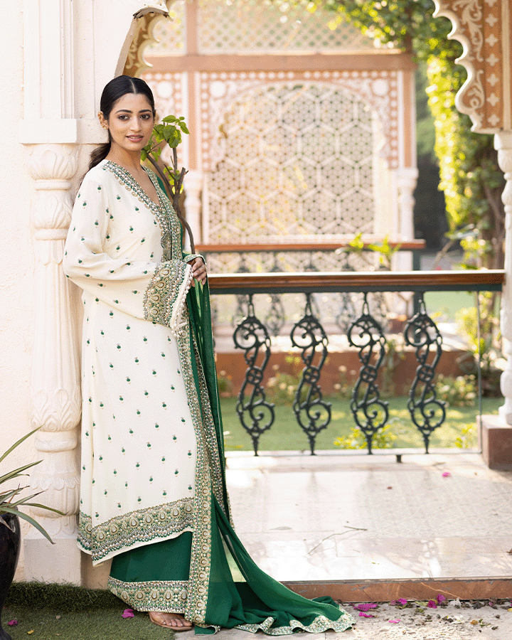 Sheesh Mahal A-Line Kurta Set - Side view