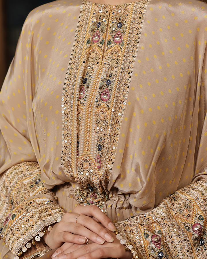 Long Kaftaan Set - Sunheri Collection