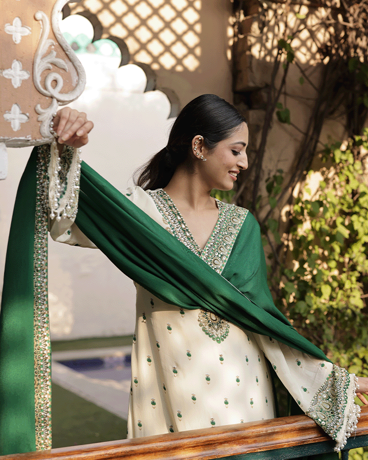 Sheesh Mahal A-Line Kurta Set - Full view