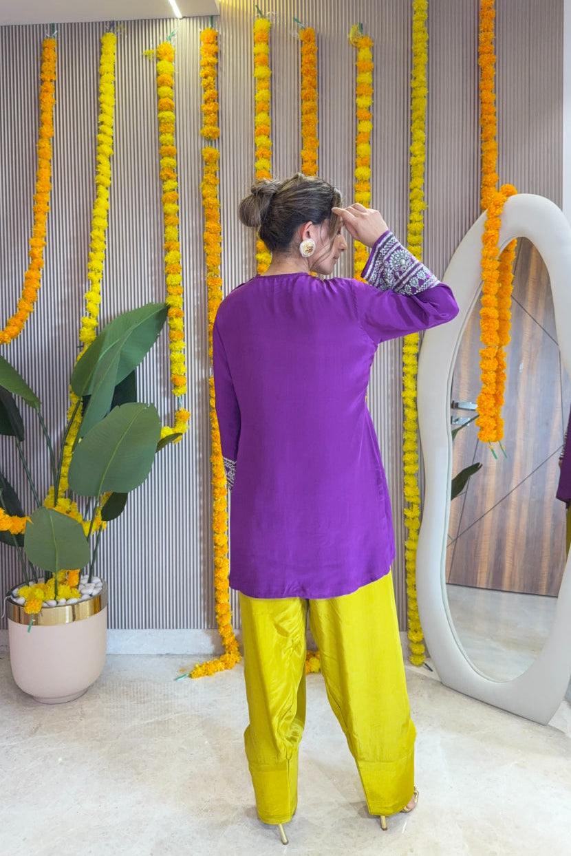 Zaira - Short Kurti with Farshi Salwar