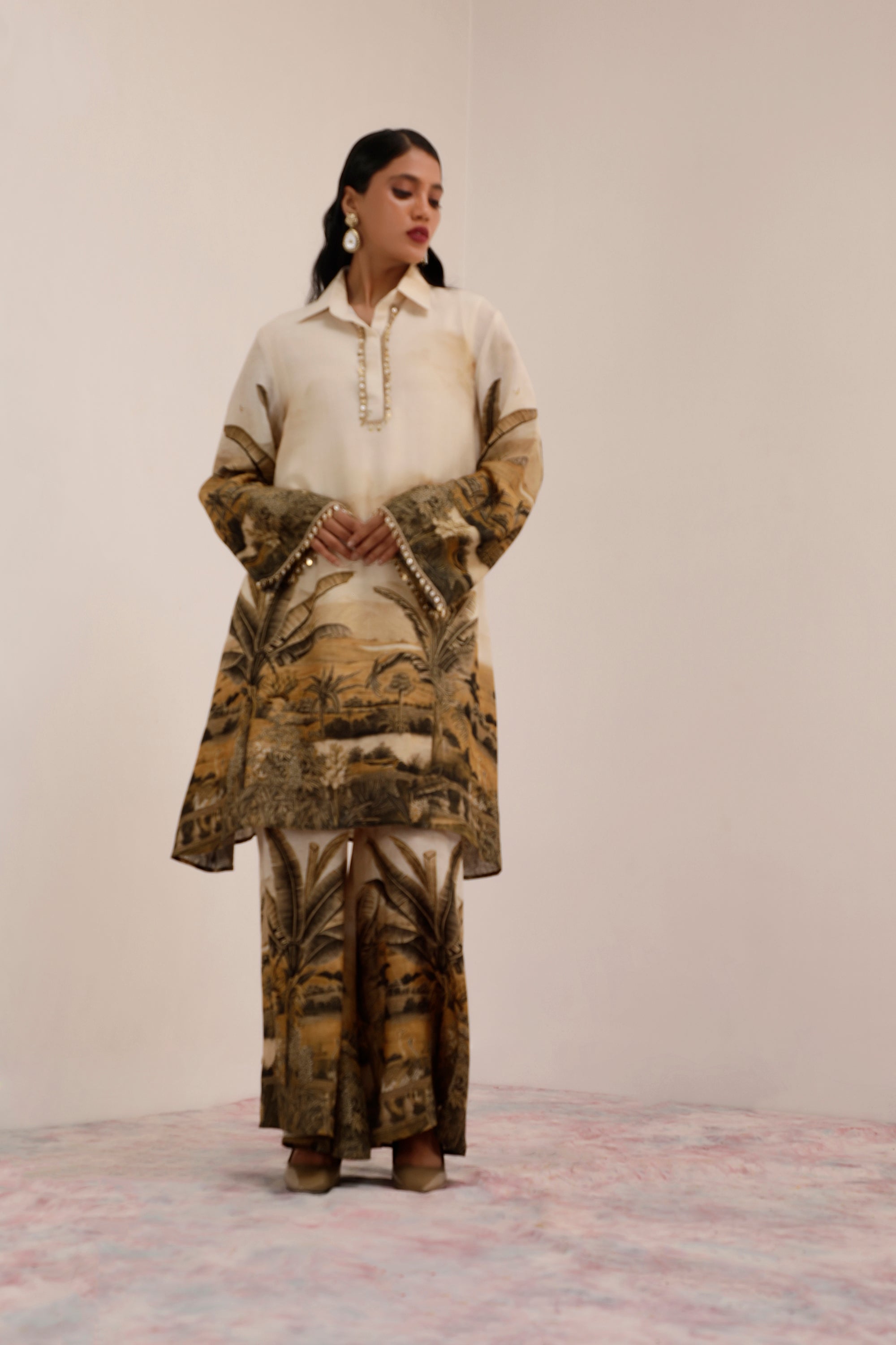 Vanya Palm - Tunic Set