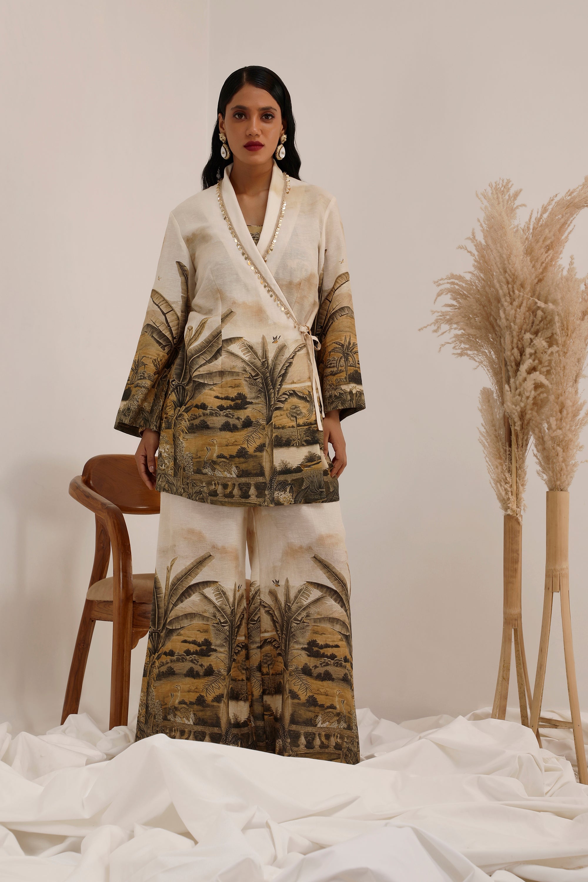 Vanya Palm - Blazer Co-ord Set