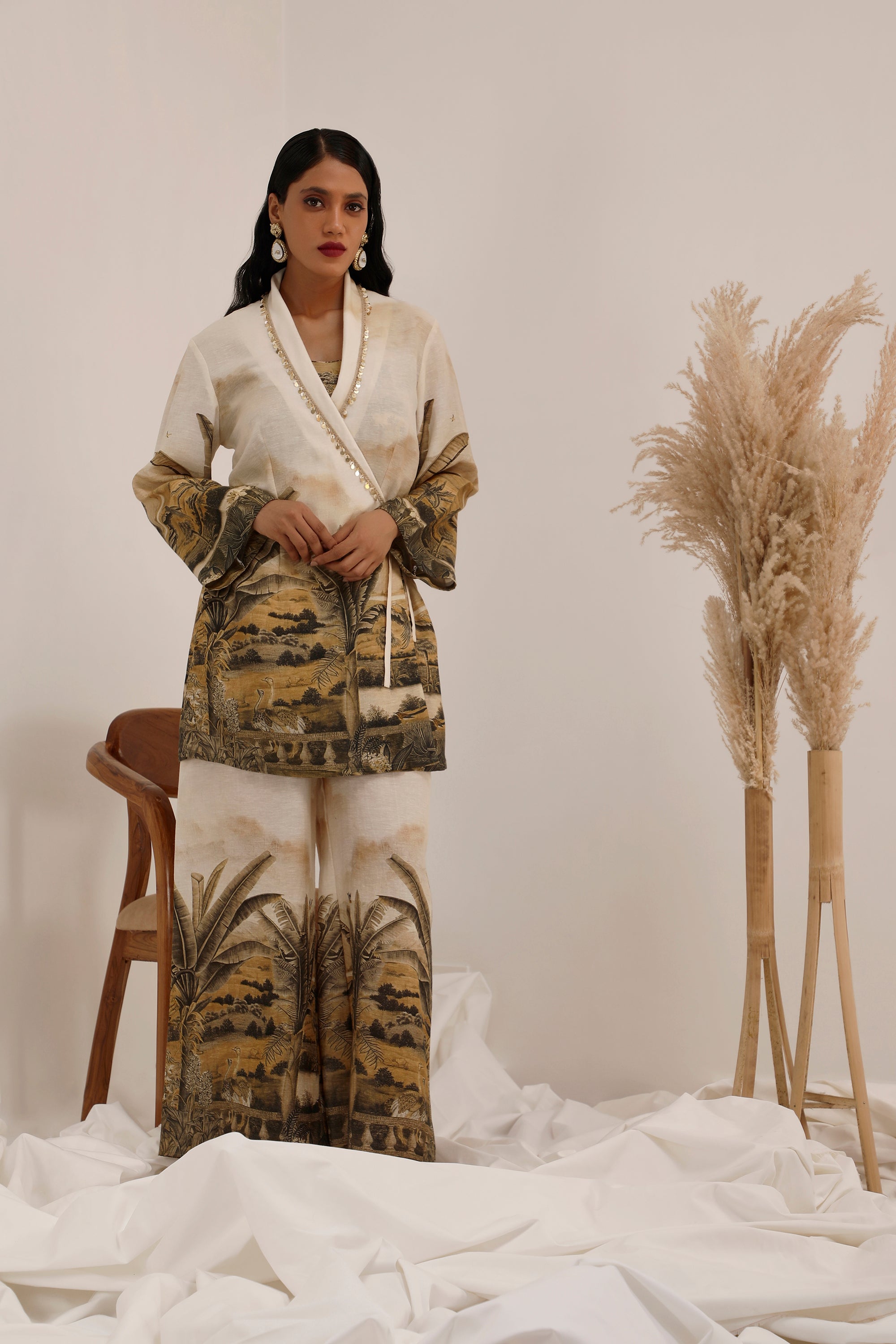 Vanya Palm - Blazer Co-ord Set