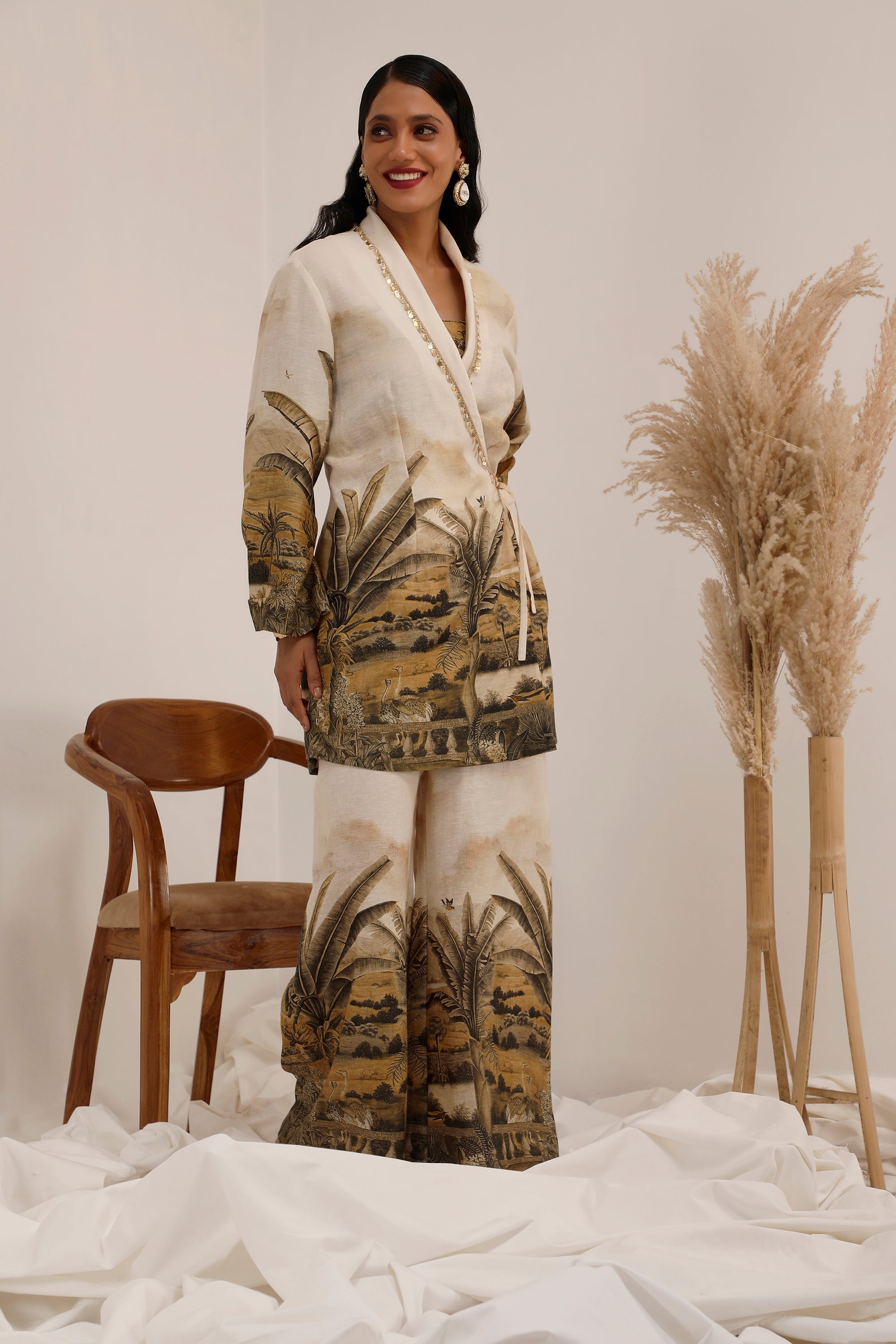 Vanya Palm - Blazer Co-ord Set