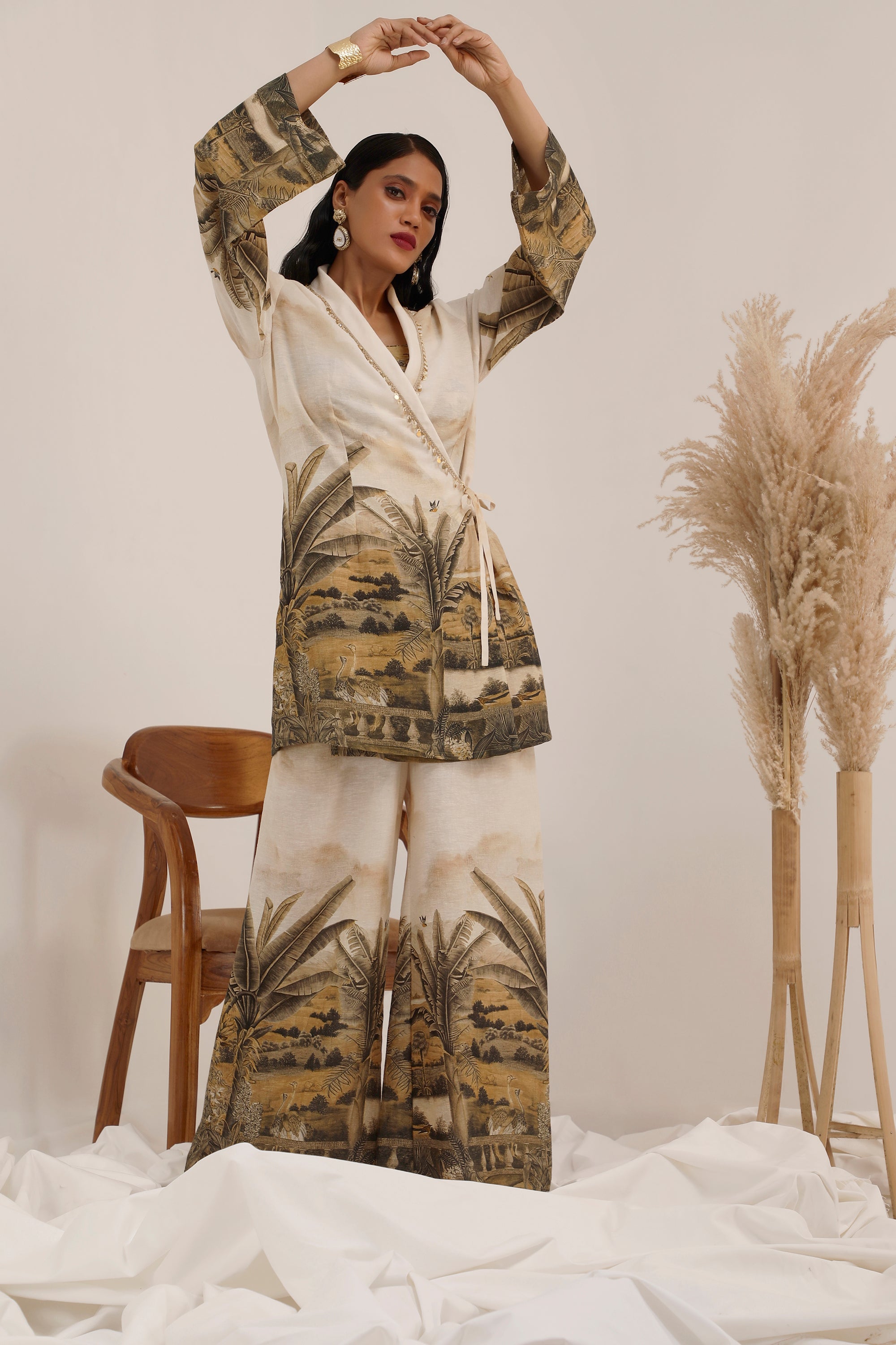 Vanya Palm - Blazer Co-ord Set