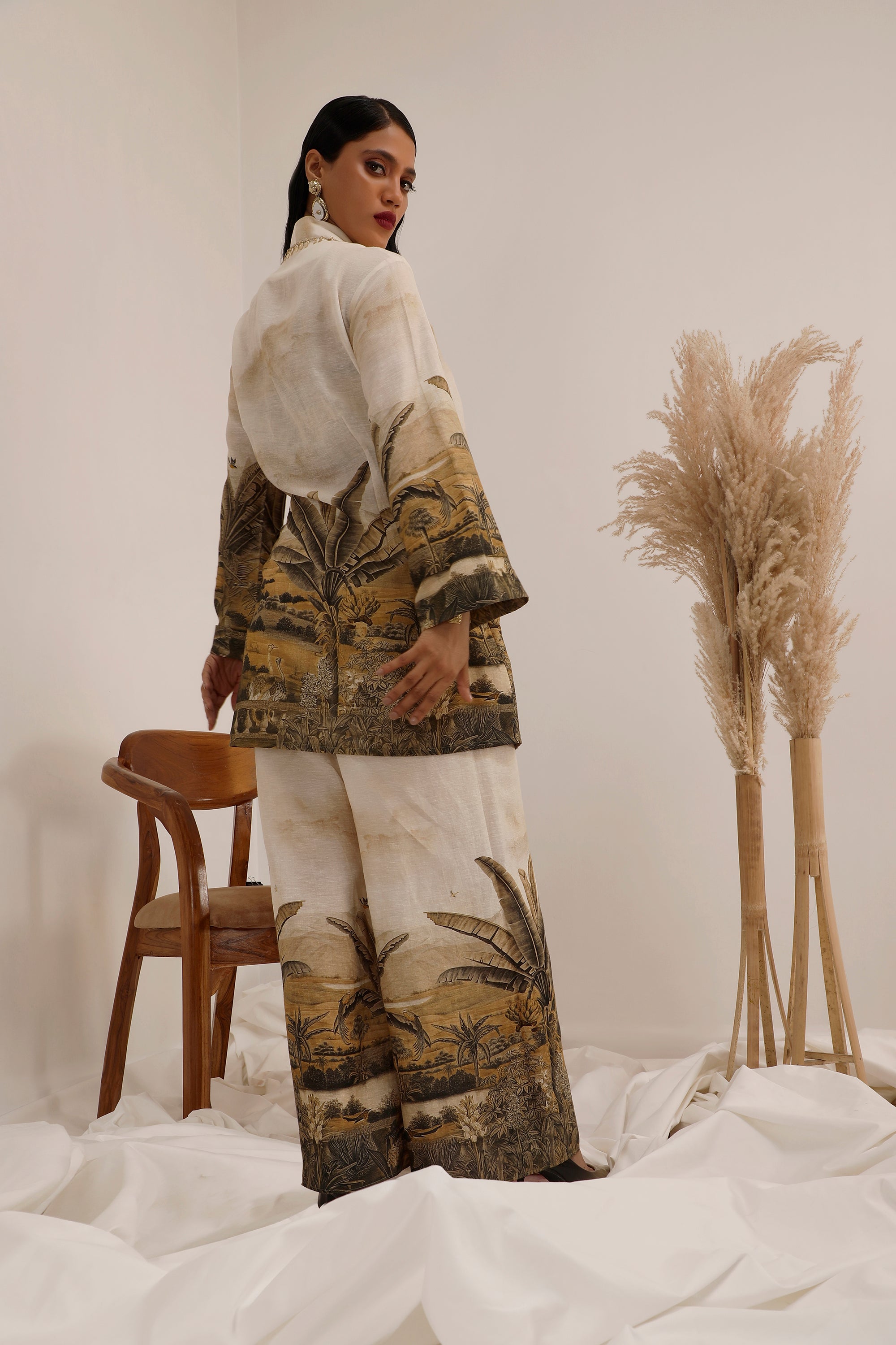 Vanya Palm - Blazer Co-ord Set