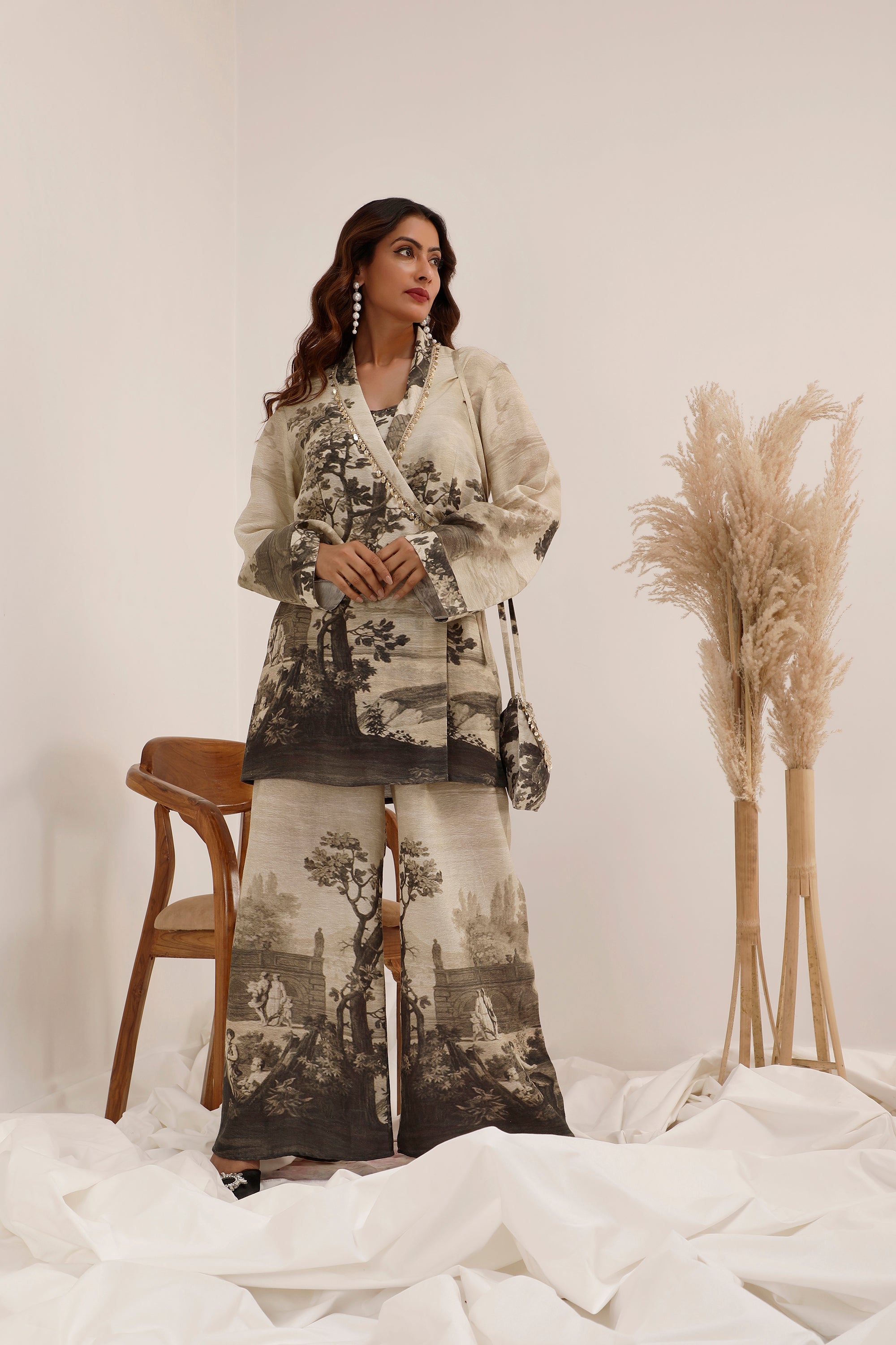 Vanya  Monochrome - Blazer Co-ord Set