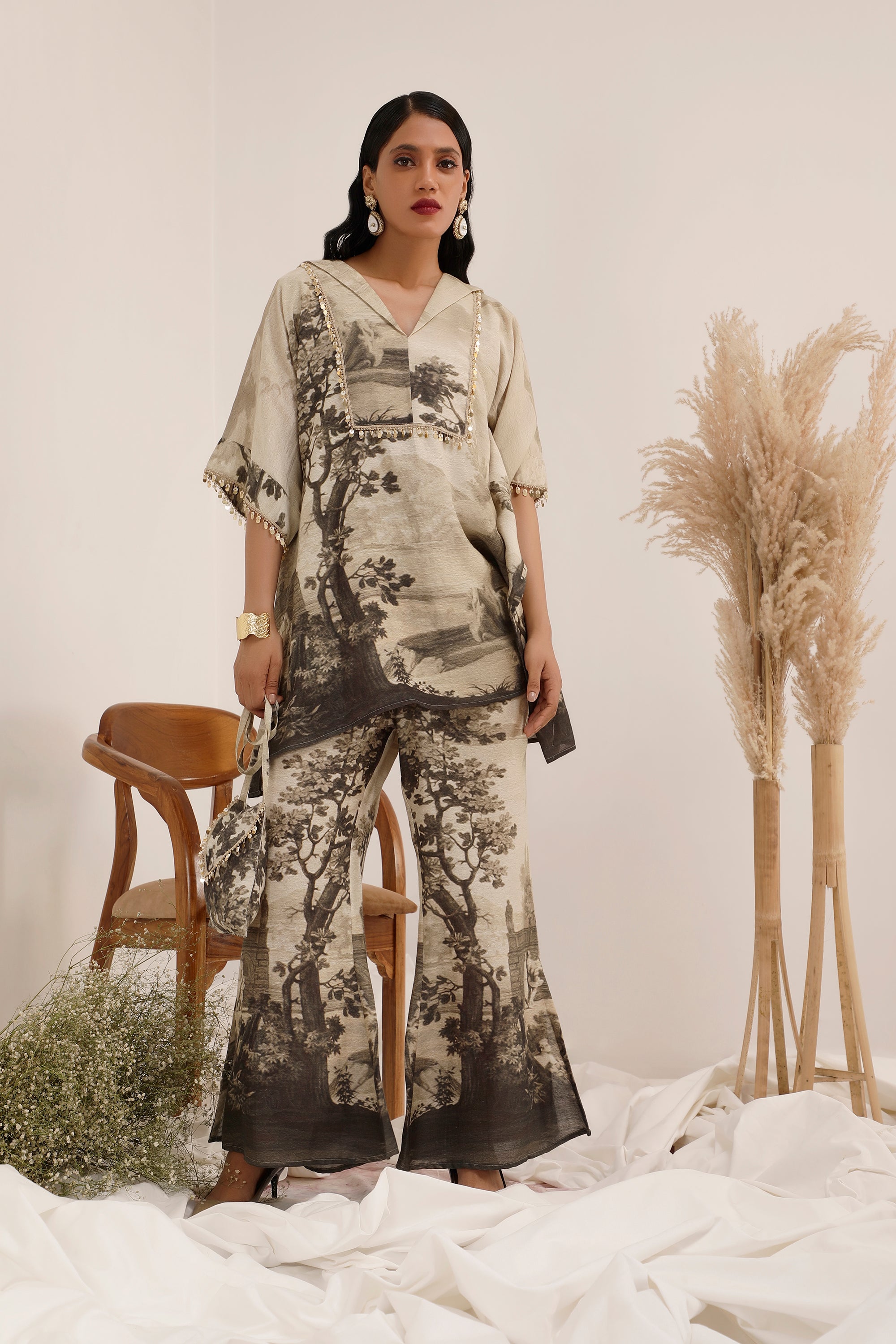 Vanya Monochrome  - Kaftaan set