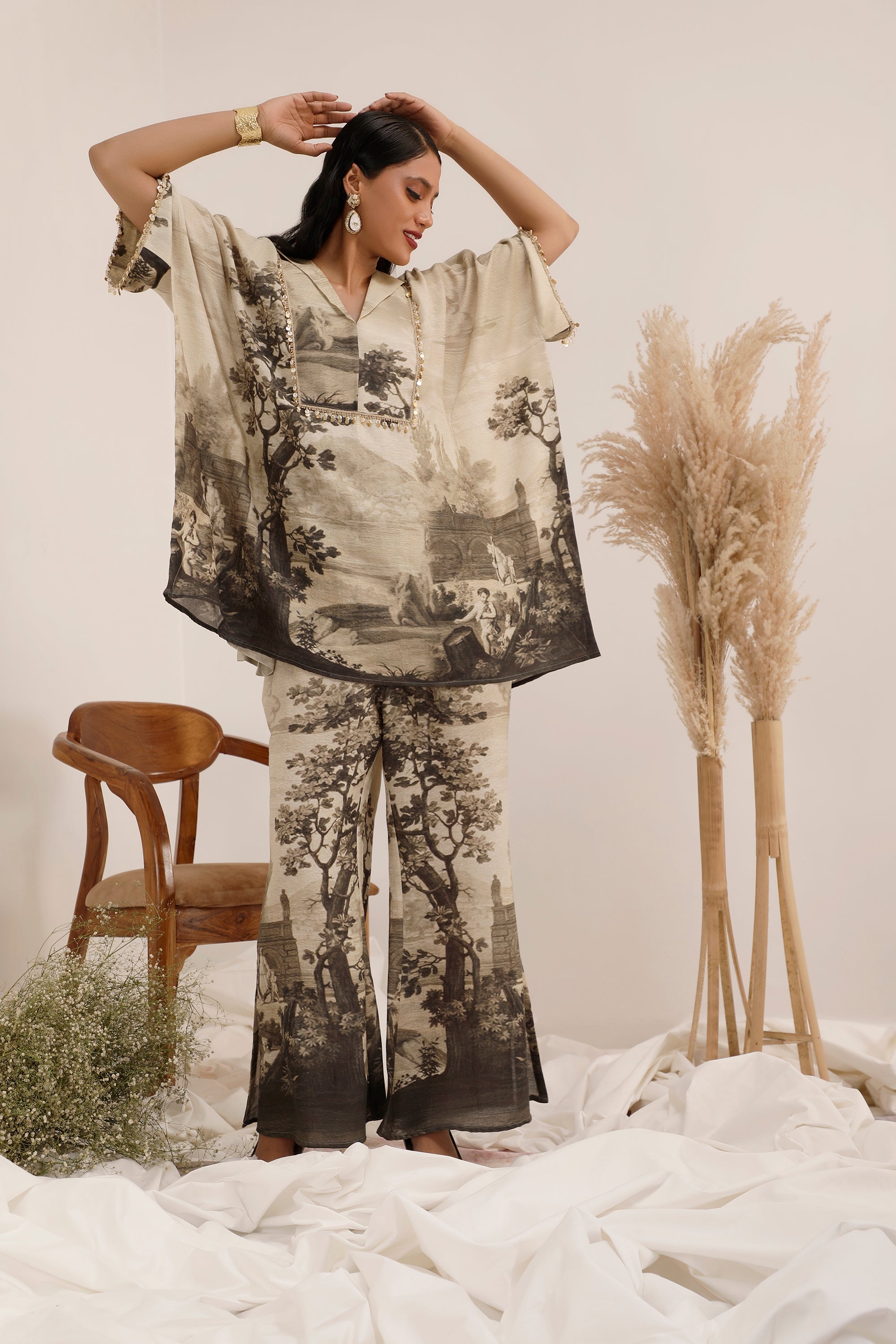 Vanya Monochrome  - Kaftaan set