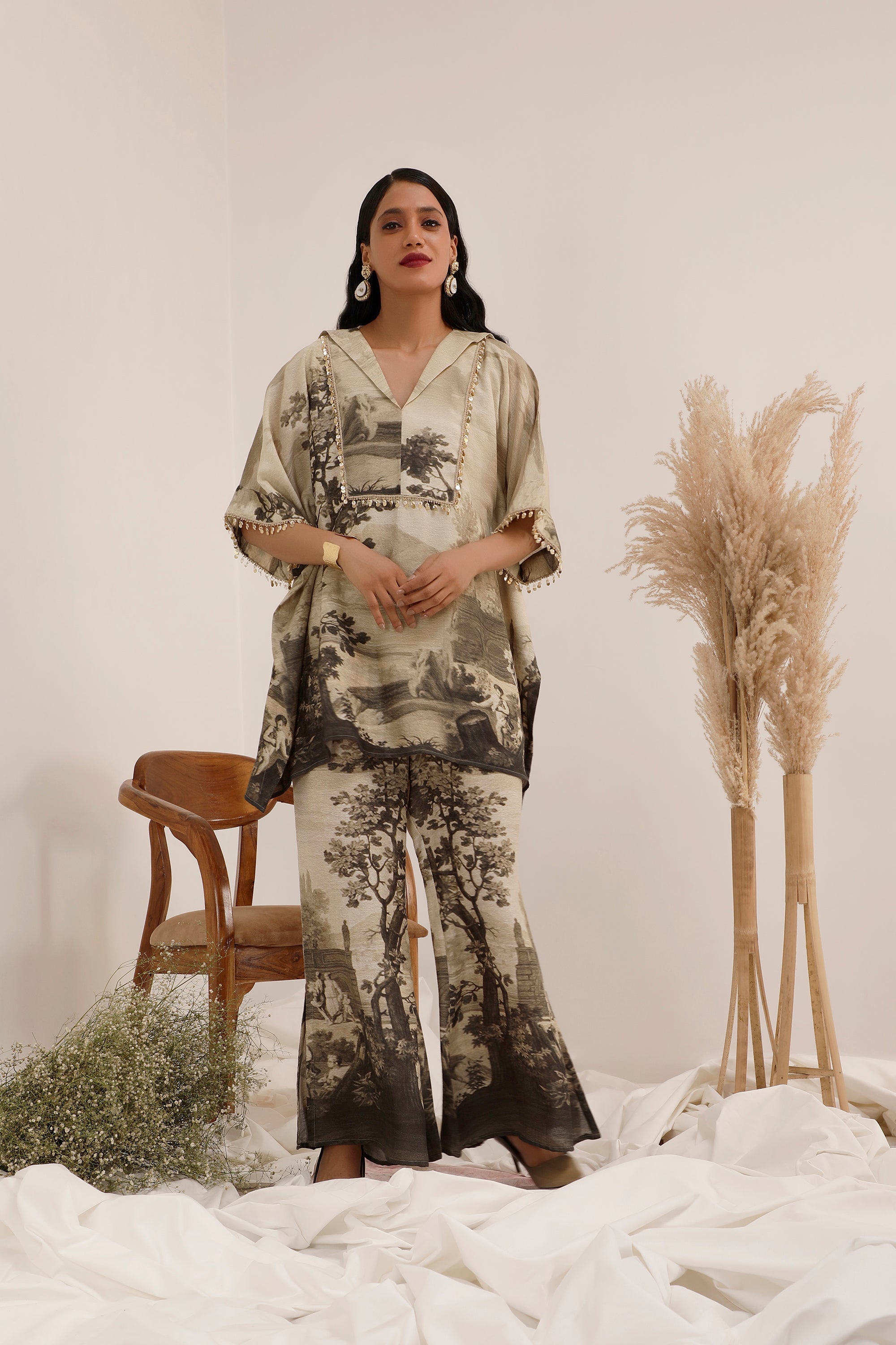 Vanya Monochrome  - Kaftaan set