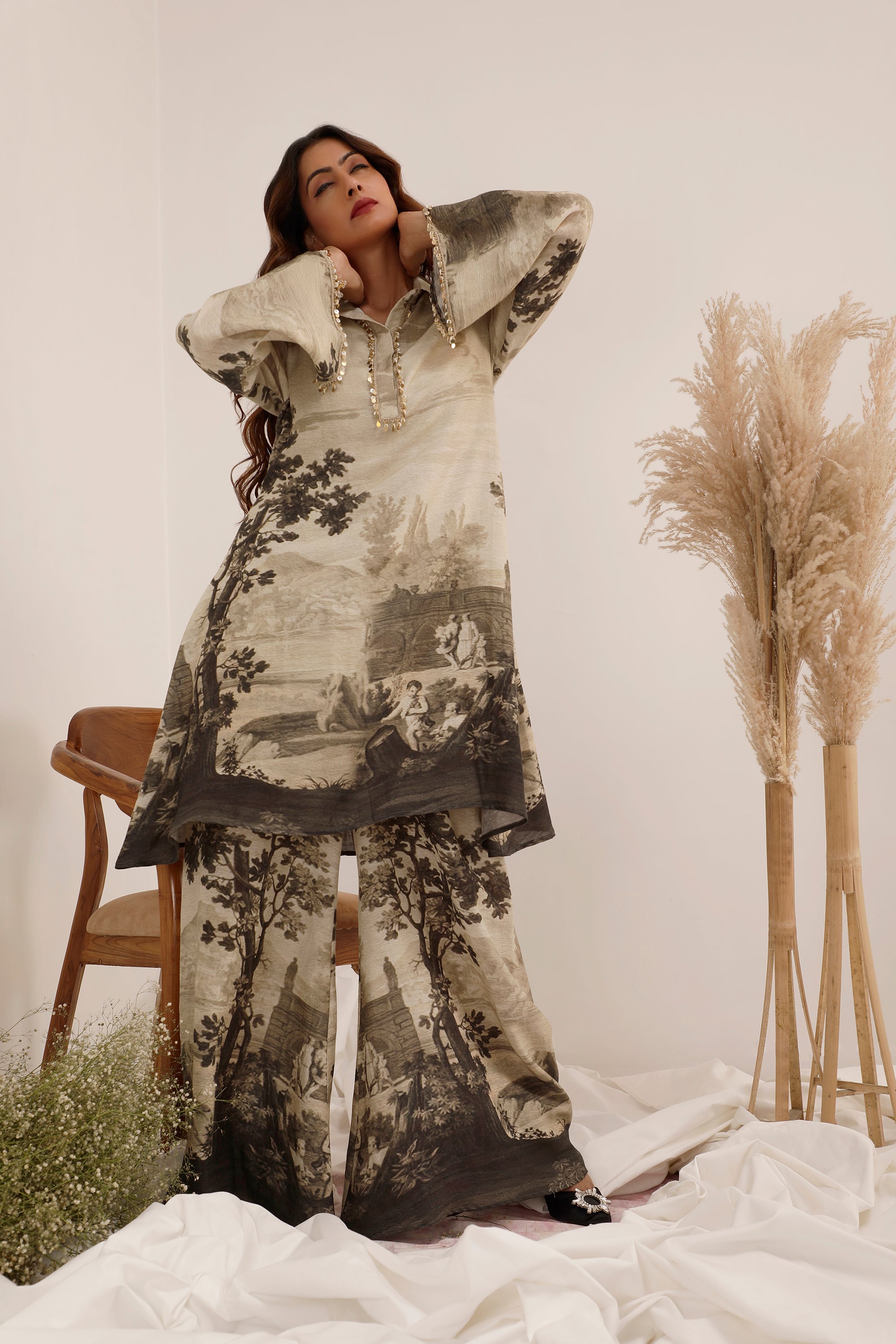 Vanya Monochrome - Tunic Set