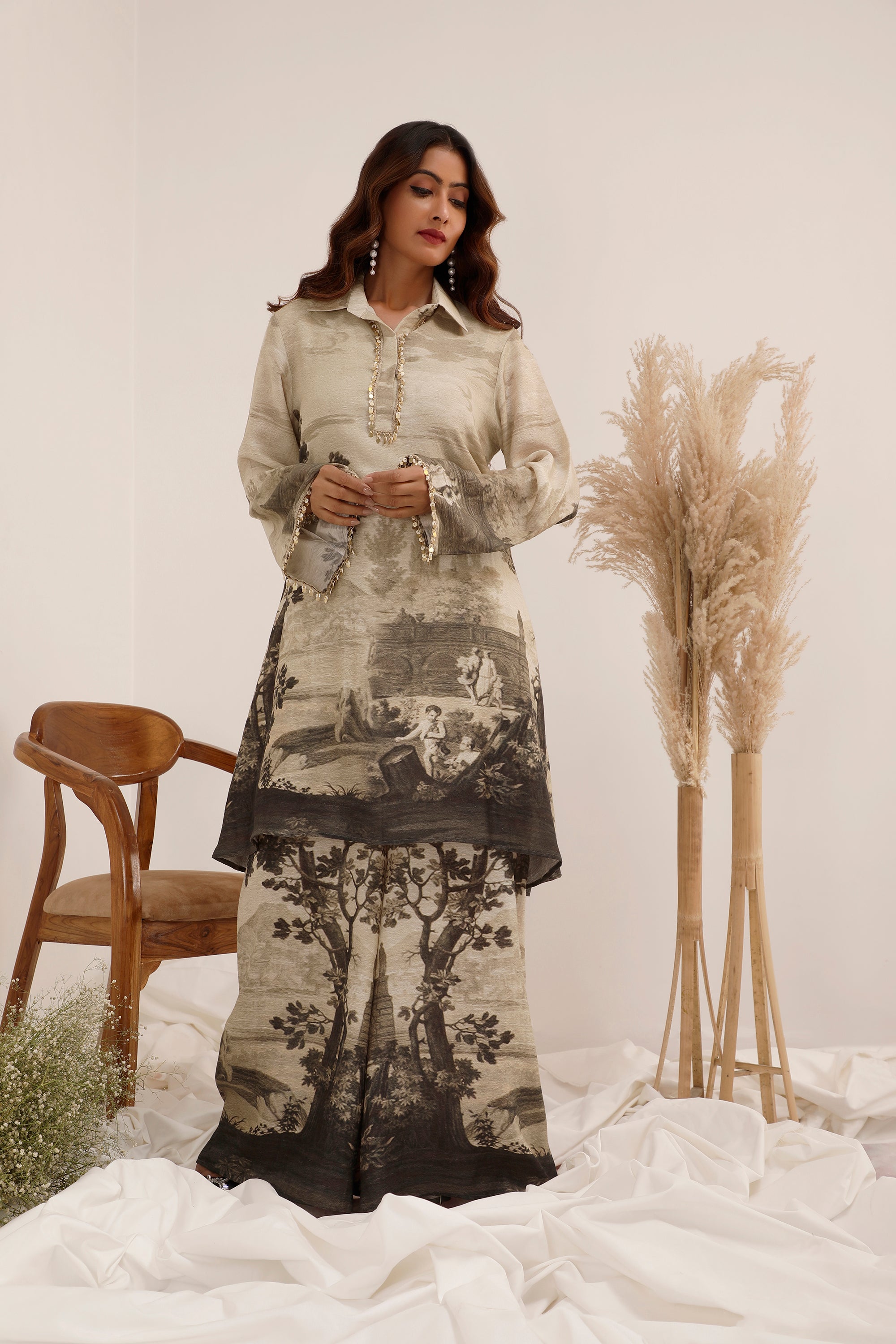 Vanya Monochrome - Tunic Set