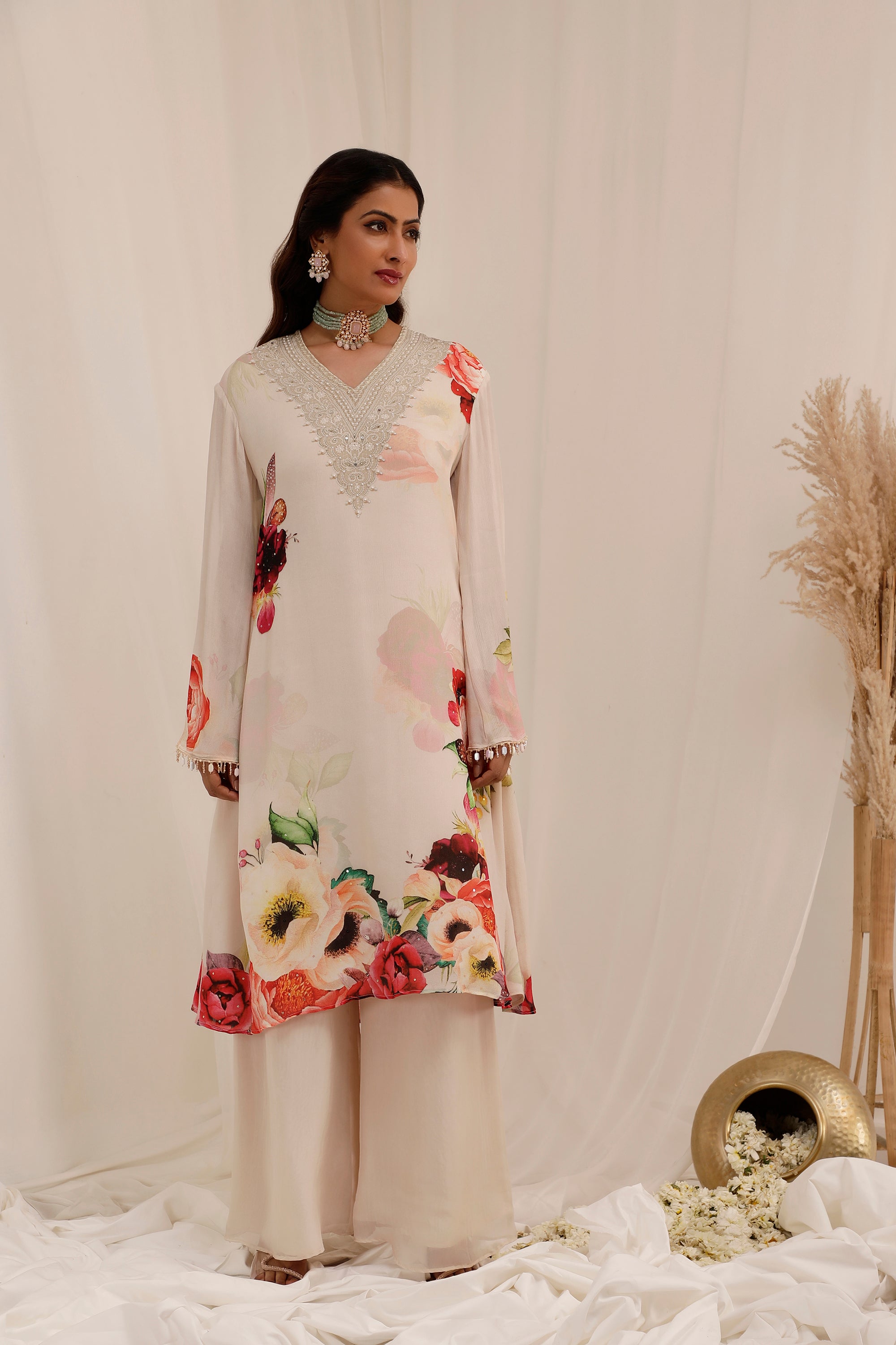 Gul Dasta A-line kurta set