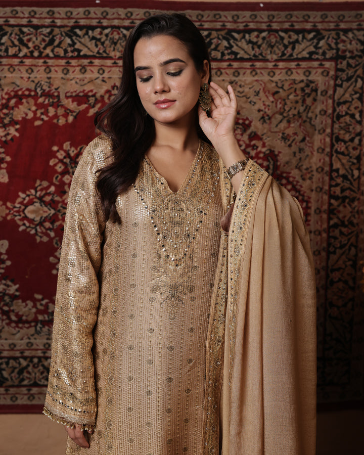 Sunheri - A Line Kurta Set