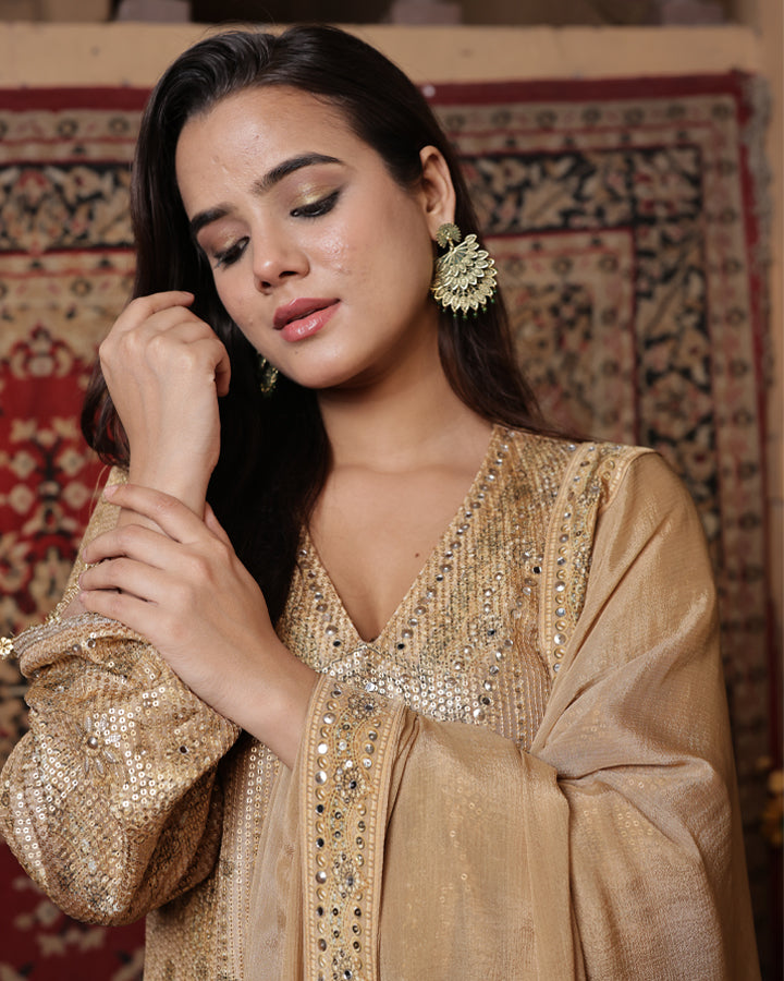 Sunheri - A Line Kurta Set