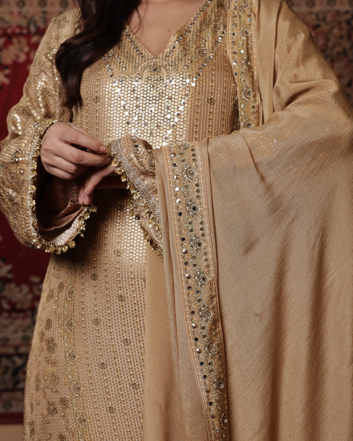Sunheri - A Line Kurta Set